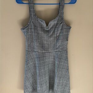 Aeropostale Black and White Checkered Mini Dress